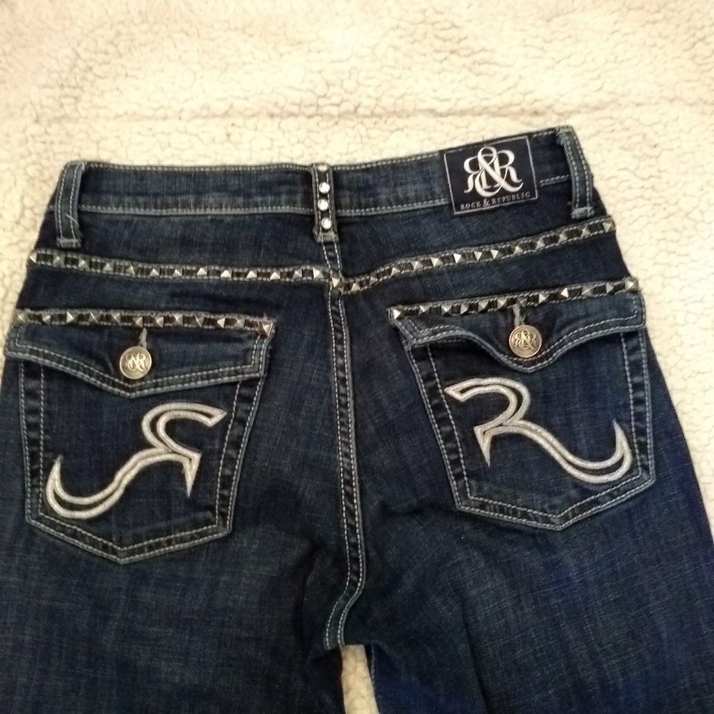 Rock & Republic studded jeans size 8